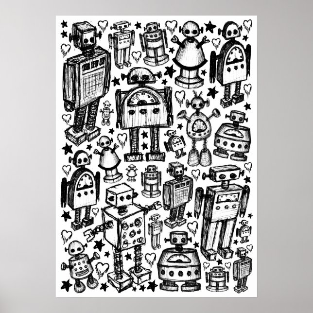 Robot Crowd Poster (Framsidan)