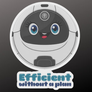 Robot-dammsugareffektiv w/o-plan klistermärken