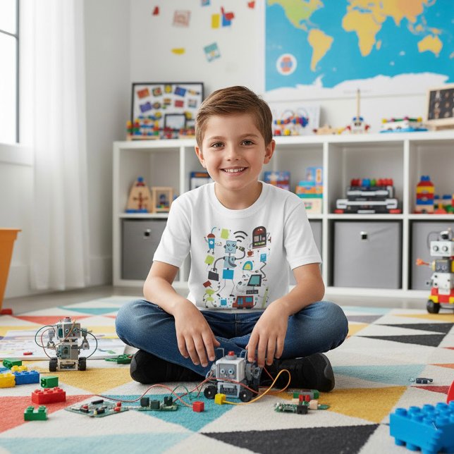 Robot Doodles T Shirt (Skapare uppladdad)