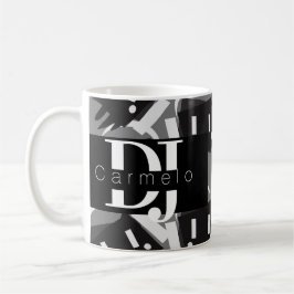 Robot Droppande Musikproducent Nattklubb Kaffemugg
