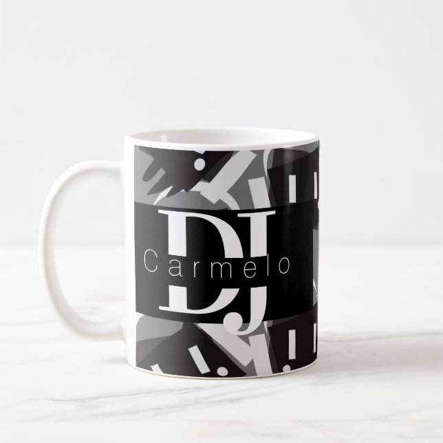 Robot Droppande Musikproducent Nattklubb Kaffemugg (Vänster)
