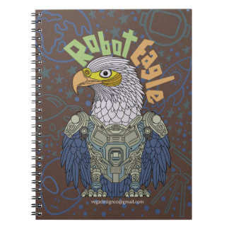 Robot eagle Notebook Anteckningsbok
