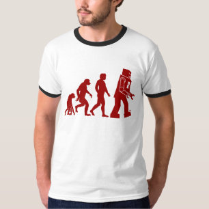 Robot Evolution av människan in i robot Tee