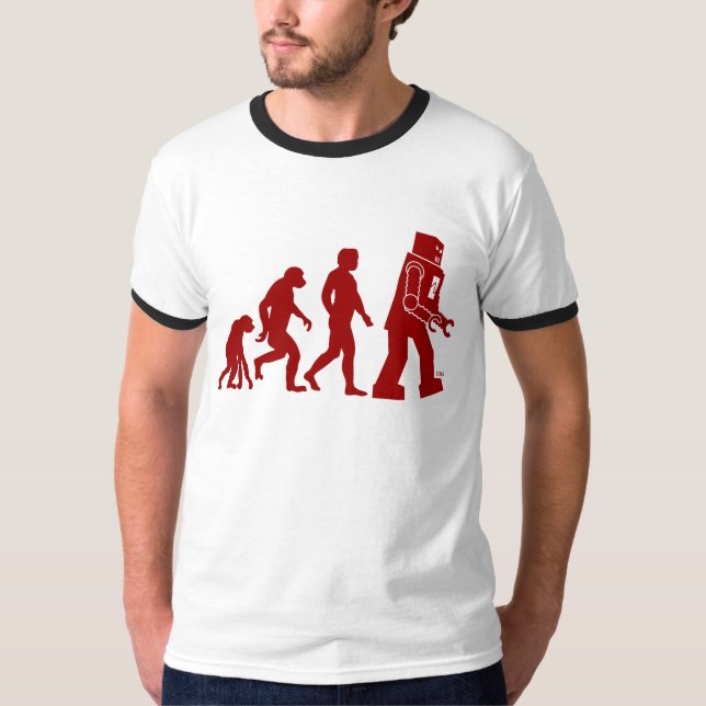 Robot Evolution av människan in i robot Tee (Framsida)