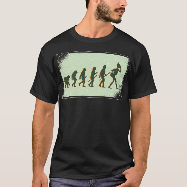 Robot Evolution Science Technology Robots T Shirt (Framsida)