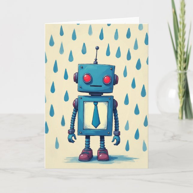 Robot Fars Dag Figur Kort (Framsida)