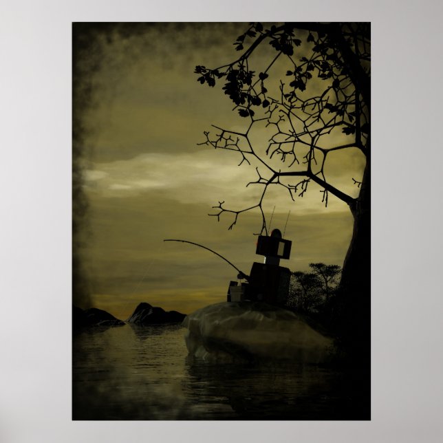 Robot Fishing Poster (Framsidan)