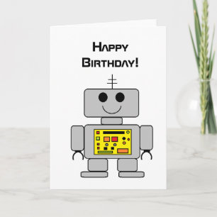 "Robot"-födelsedagskort Kort