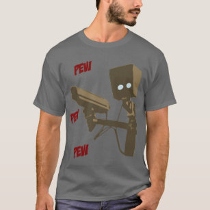 Robot för vapen för radar för laser för PewPewPew Tee Shirt