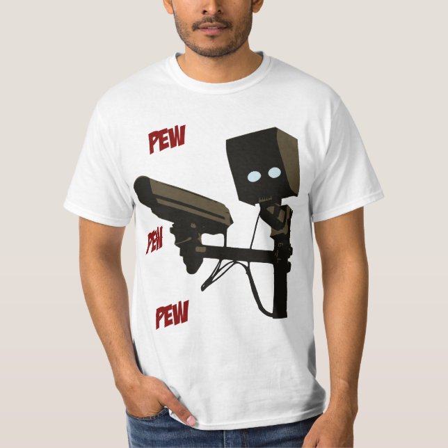 Robot för vapen för radar för laser för PewPewPew Tröja (Framsida)