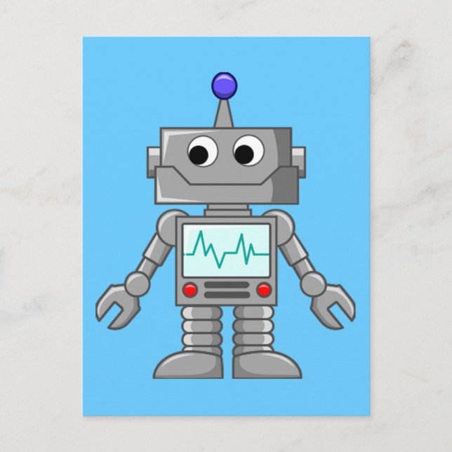 Robot Freak Vykort (Framsida)
