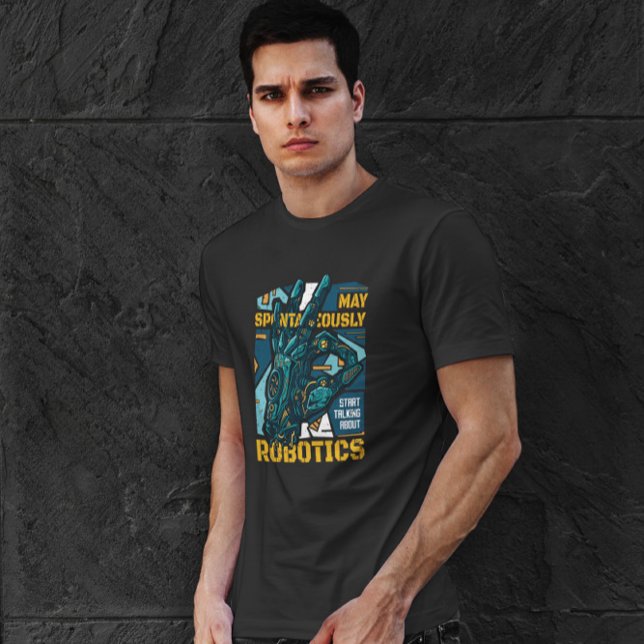 Robot Friend Illustration T Shirt (Skapare uppladdad)