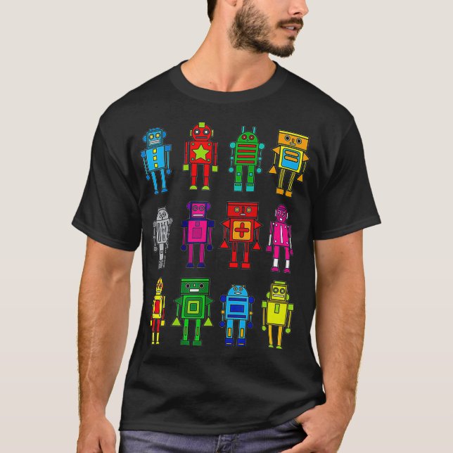 Robot Funny Robot Technology Tee (Framsida)