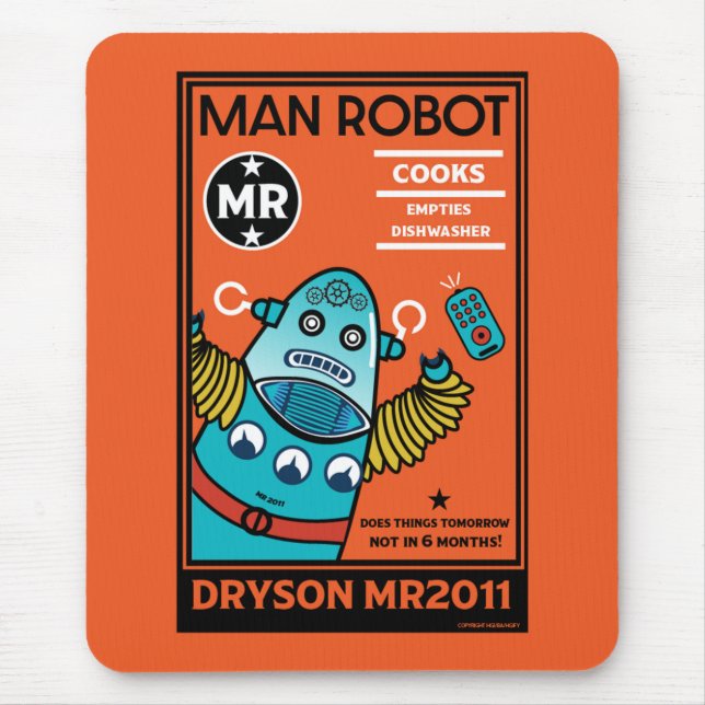 Robot-gåvor för årsdag eller Bröllop Musmatta (Framsidan)