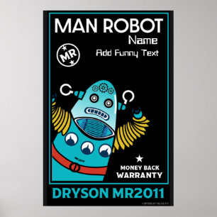 Robot-gåvor för årsdag eller Bröllop Poster