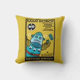 Robot-gåvor för årsdagen kudde