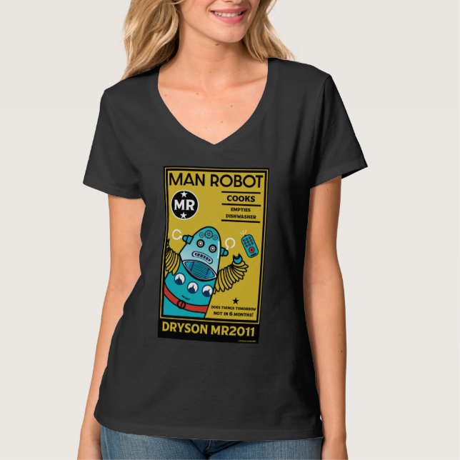 Robot-gåvor för årsdagen t shirt (Framsida)