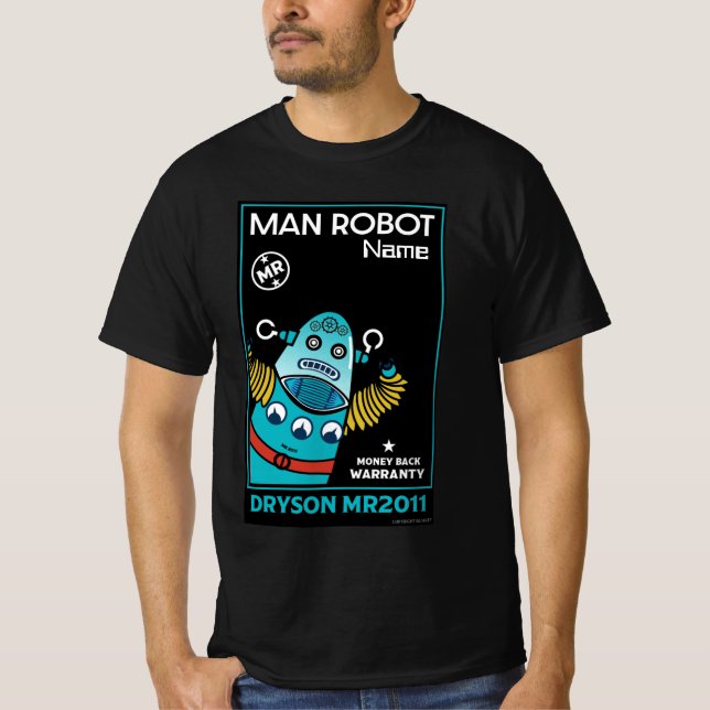 Robot-gåvor för årsjubileum eller Bröllop T-Shirt (Framsida)