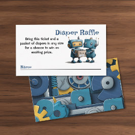 Robot Gearing Up for Baby & Bokar Diaper Raffle Tilläggskort