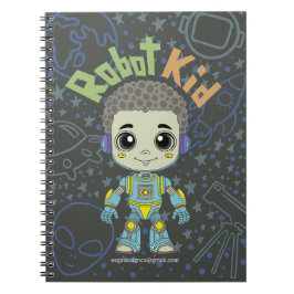 Robot grabben Spiral Notebook Anteckningsbok