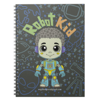 Robot grabben Spiral Notebook Anteckningsbok