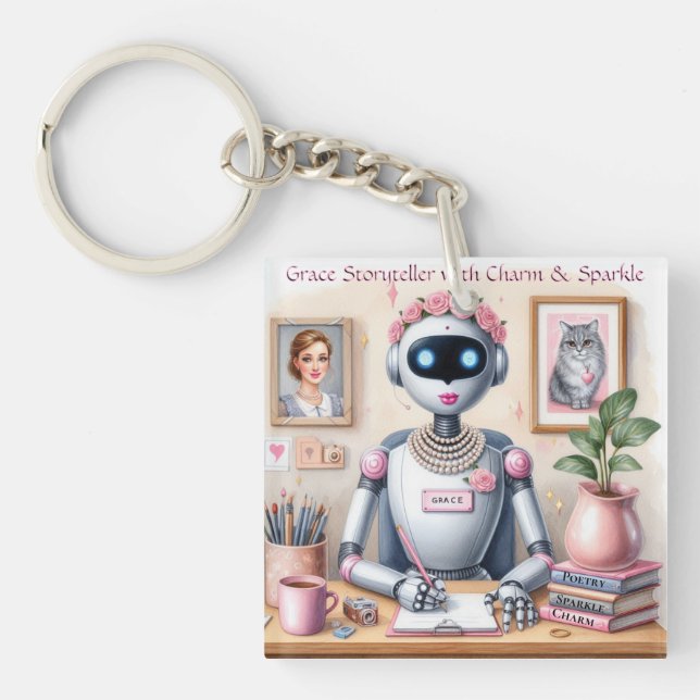 Robot Grace Storyteller med Charm (Framsidan)