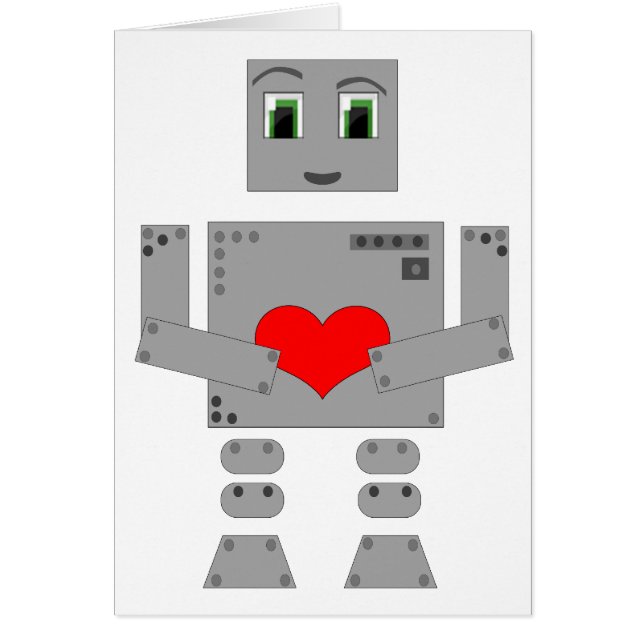 Robot Hälsningskort (Framsidan)