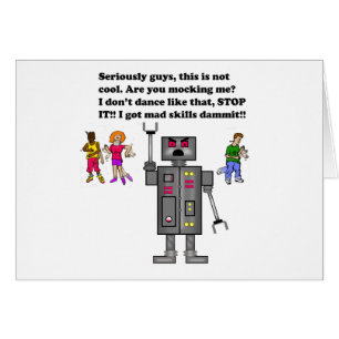 robot, hälsningskort