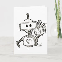Robot-hälsningskort