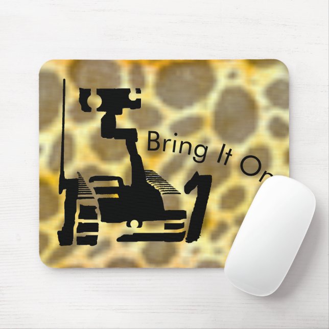Robot "Hämta den på" Mousepad Musmatta (Med mus)