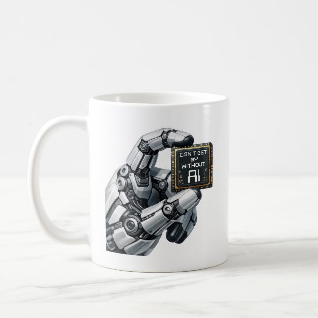 Robot Hand blir Robot Hand, men ett mer naturligt  Kaffemugg (Vänster)