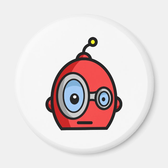 Robot Head Magnet (Framsidan)
