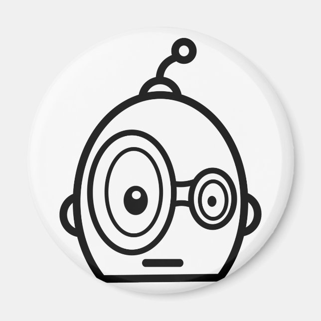 Robot Head Magnet (Framsidan)