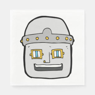 Robot Head Napkins Pappersservett