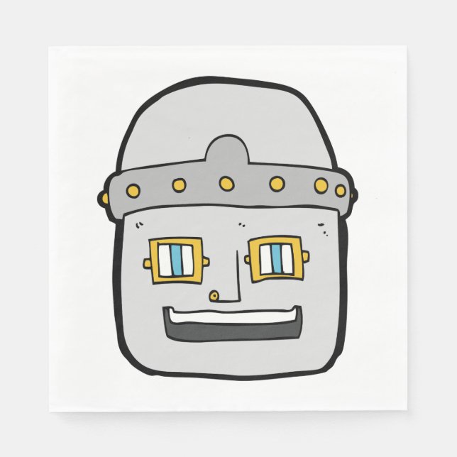 Robot Head Napkins Pappersservett (Framsidan)
