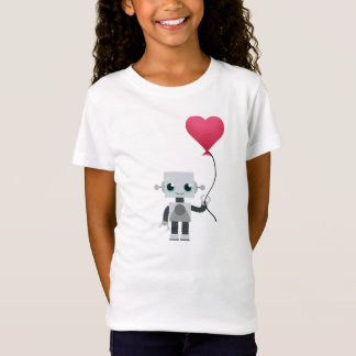 robot hjärta t-shirt