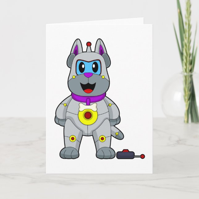 Robot Hund Kort (Framsida)