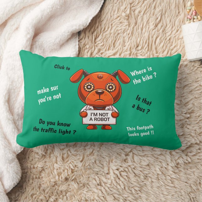 Robot hund lumbarkudde (Filt)