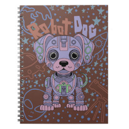 Robot Hund Notebook Anteckningsbok
