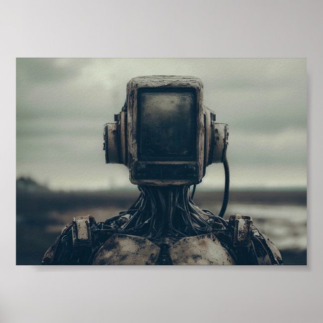 Robot i Apocalyptic Wasteland Poster (Framsidan)