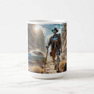 Robot i Ghost Town Kaffemugg