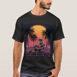 Robot i vila i neonparadis t shirt