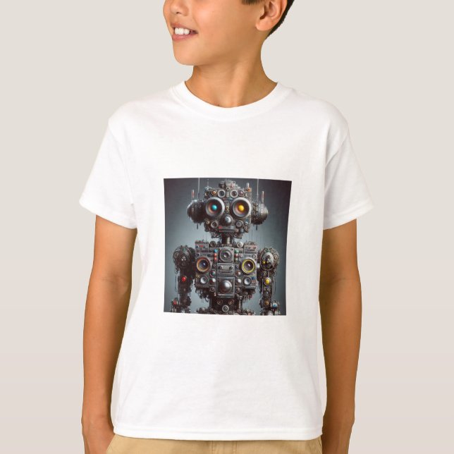 Robot-Inspired Boys T Shirt (Framsida)
