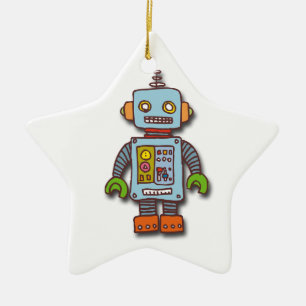 Robot Julgransprydnad Keramik