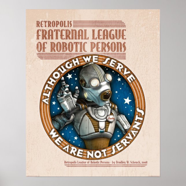 Robot Labor Union poster (16 x 20 tum) (Framsidan)