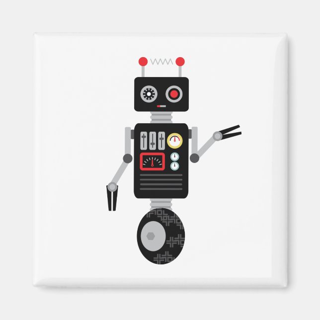 Robot Leksak Magnet (Framsidan)