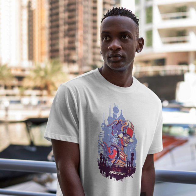 Robot Man Sci Fi Cyber Urban T-Shirt (Skapare uppladdad)