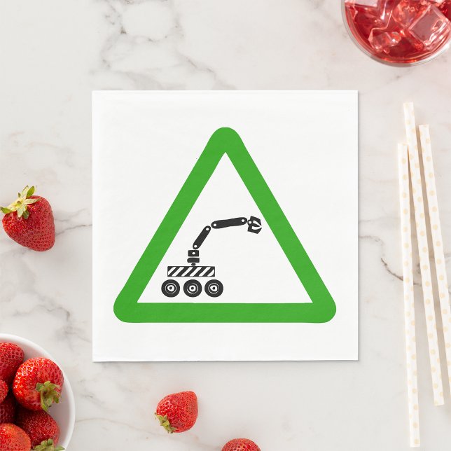 Robot Maskin med utökat Arm-tecken Pappersservett (Skapare uppladdad)