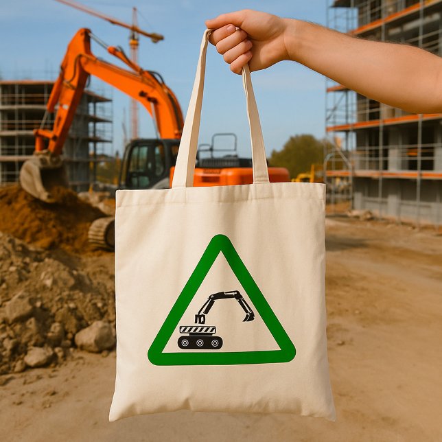Robot Maskin Sign Tote Bag Tygkasse (Skapare uppladdad)