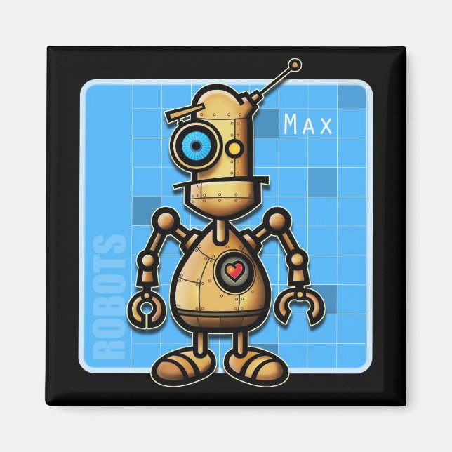 Robot Max magnet (Framsidan)